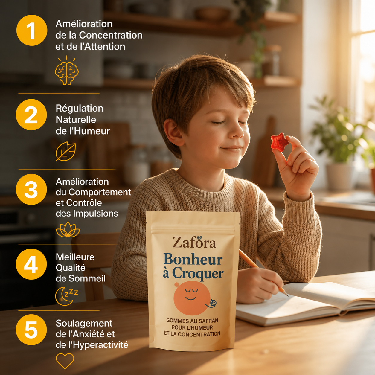 Zafora Gommes au safran